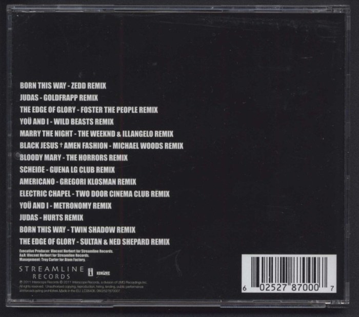 Lady Gaga - Born This Way - The Remix (CD)