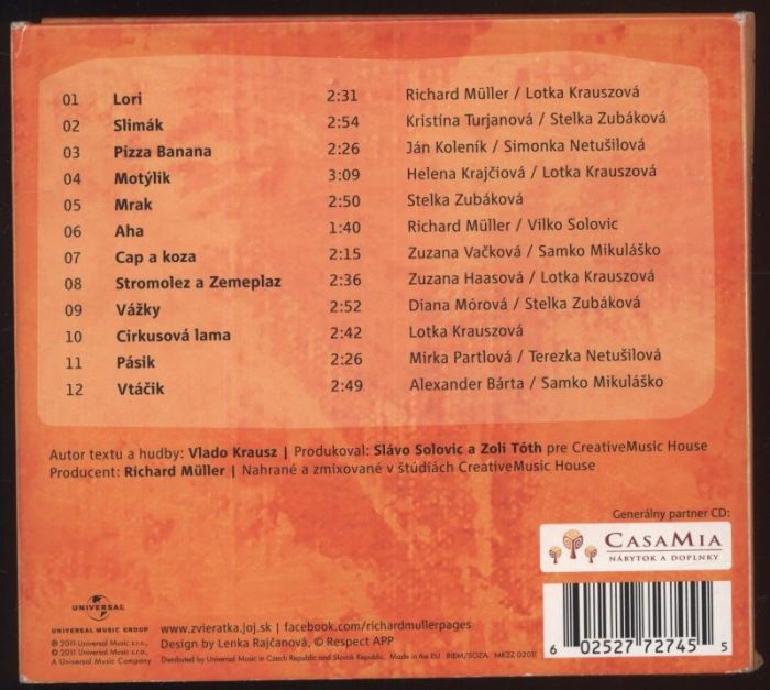 Richard Müller - Zvieratká z paneláku (CD)