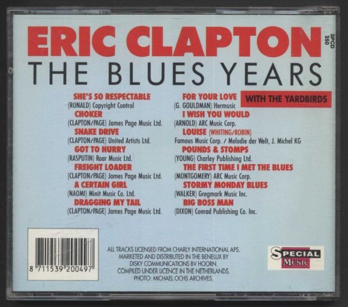 Eric Clapton - The Blues Years 1963-1966 (CD)