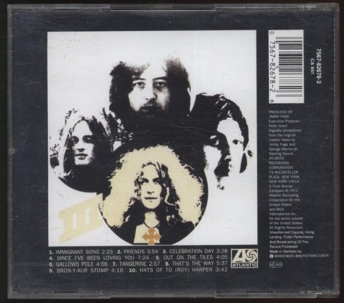 Led Zeppelin - Led Zeppelin III (CD)
