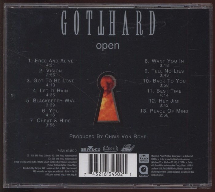 Gotthard - Open (CD)