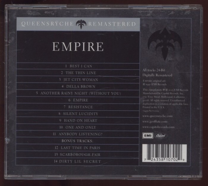 Queensr a #255;che - Empire (CD)