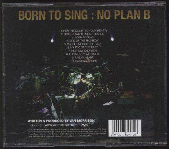 Van Morrison - Born To Sing : No Plan B (CD)