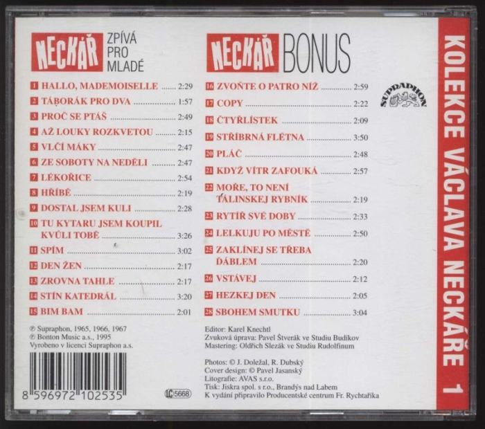 Václav Neckář - Zpívá Václav Neckář - Kolekce 1 (2CD)