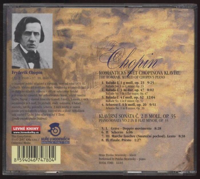 Chopin, Fryderik - Romantický svět Chopinova klavíru (CD)