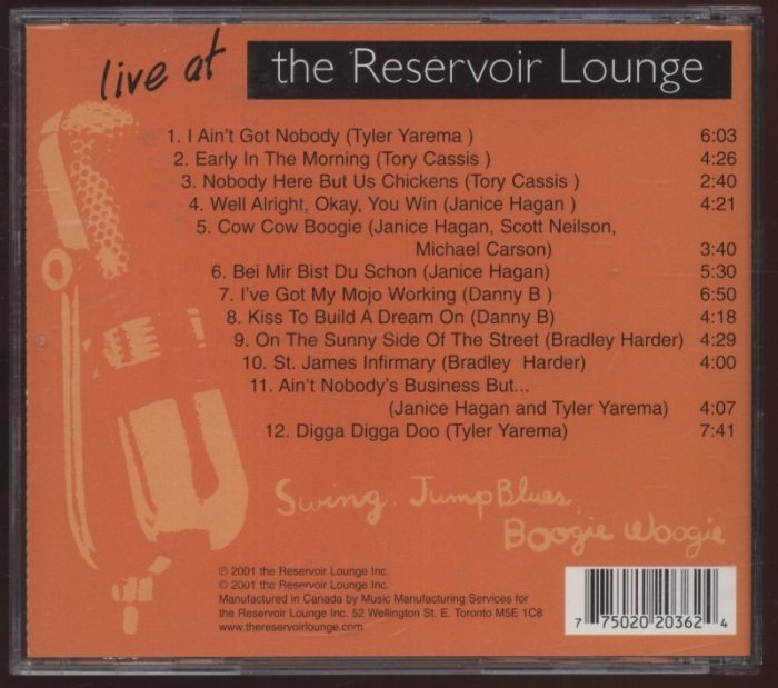 Various Artists - Live at the Reservoir Lounge (CD)