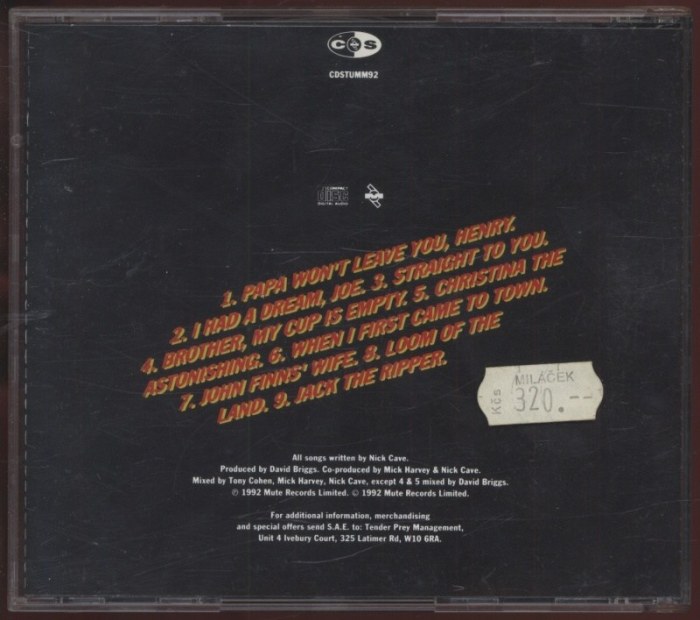 Nick Cave a The Bad Seeds - Henry's Dream (CD)