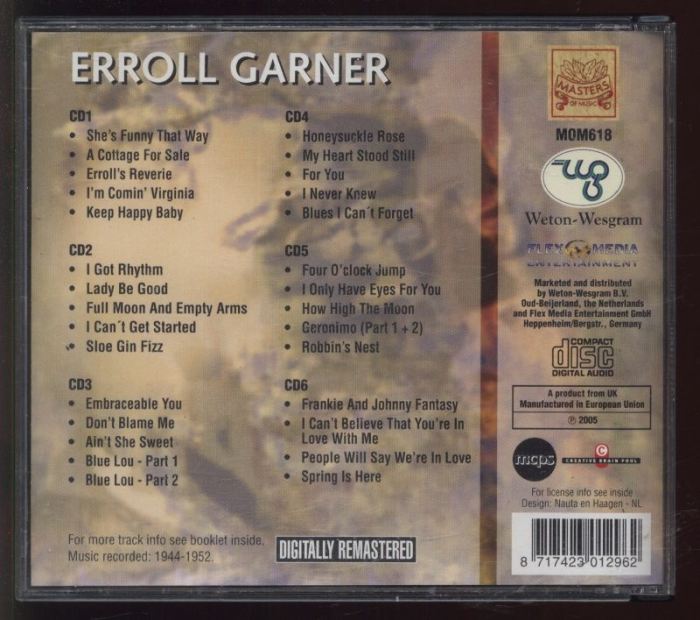 Erroll Garner - 1944-1952 (6 CD)
