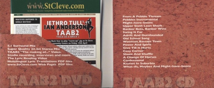 Jethro Tull's Ian Anderson - TAAB2 (CD plus DVD)