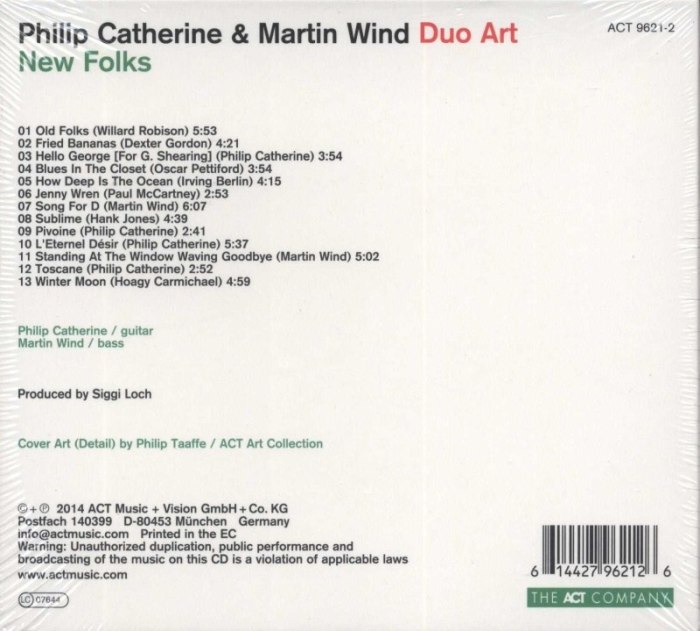 Catherine a Wind - New Folks (CD)