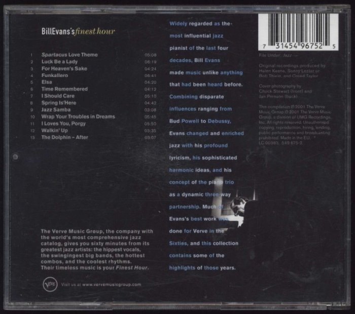 Bill Evans - Bill Evans's Finest Hour (CD)
