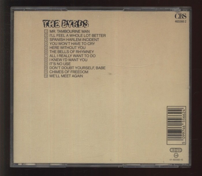 Byrds, The - Mr. Tambourine Man (CD)