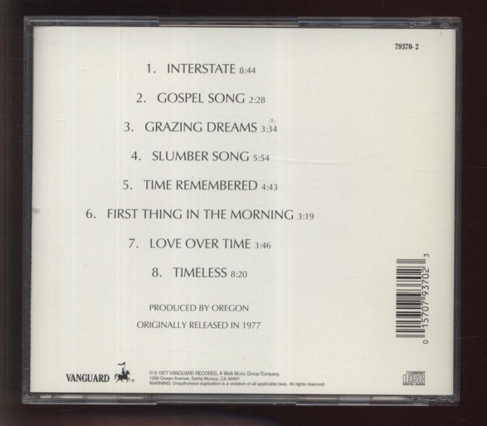 Oregon - Friends (CD)