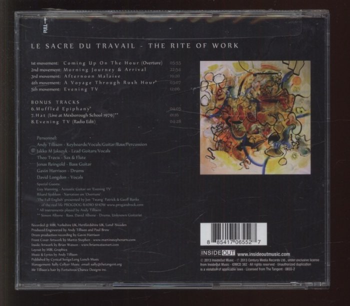 Tangent, The - Le Sacre Du Travail (CD)