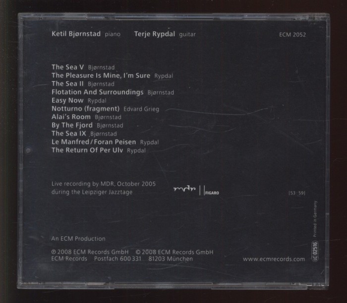 Ketil Bjornstad, Terje Rypdal - Life In Leipzig (CD)