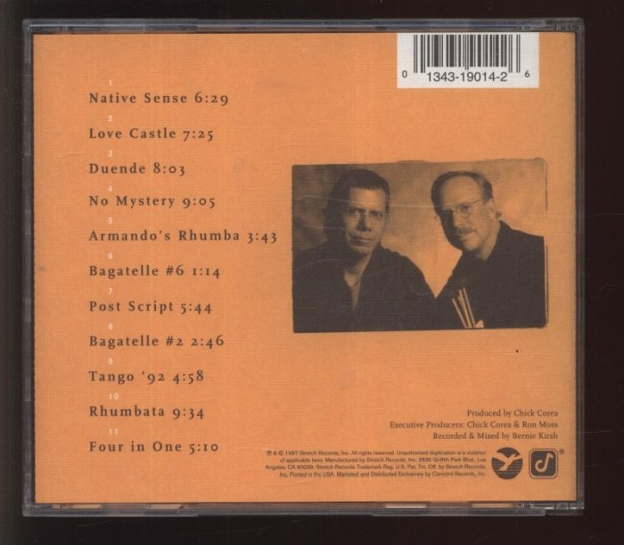 Chick Corea, Gary Burton - Native Sense (CD)