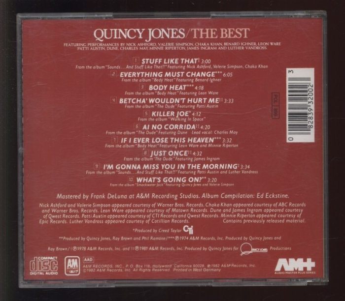 Quincy Jones - The Best (CD)