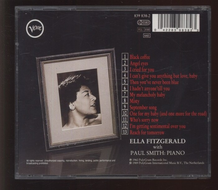 Ella Fitzgerald - The Intimate Ella (CD)