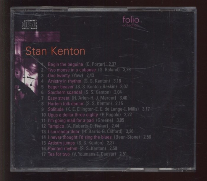 Stan Kenton - The Jazz Masters - 100 Years Of Swing (CD)