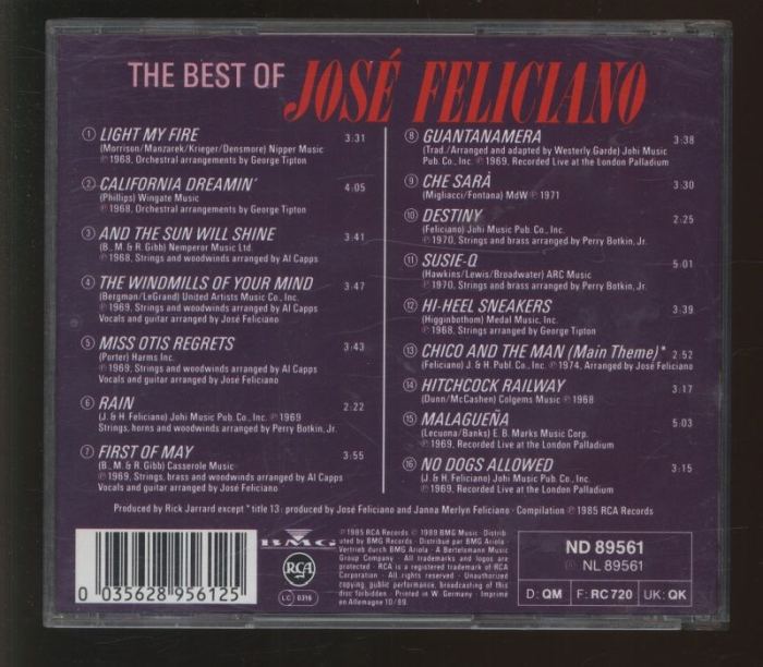 José Feliciano - The Best Of (CD)