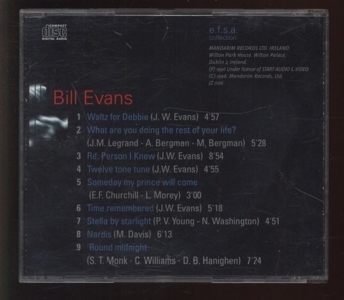 Bill Evans - Jazz Masters 100 Ans De Jazz (CD)