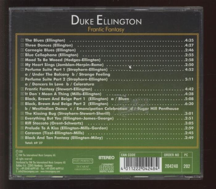 Duke Ellington - Frantic Fantasy (CD)