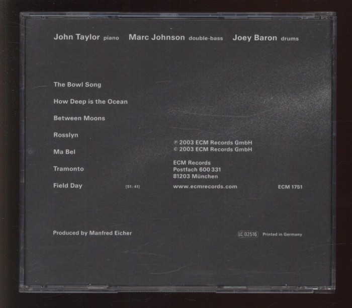 John Taylor, Marc Johnson, Joey Baron - Rosslyn (CD)