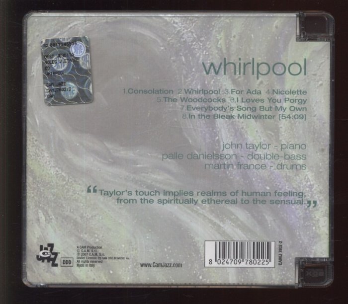 John Taylor, Palle Danielsson, Martin France - Whirlpool (CD)