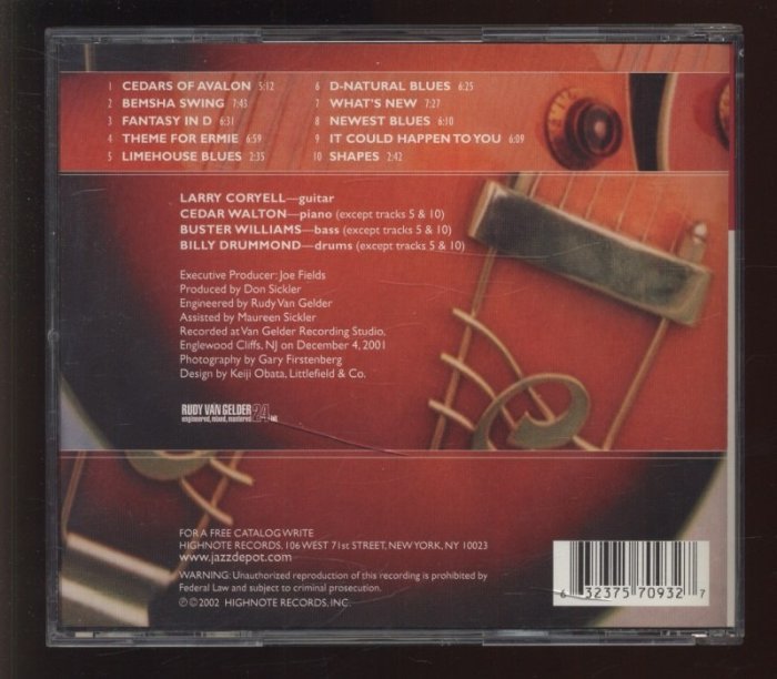 Larry Coryell - Cedars Of Avalon (CD)