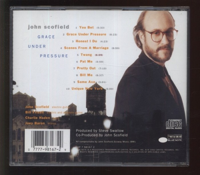 John Scofield - Grace Under Pressure (CD)