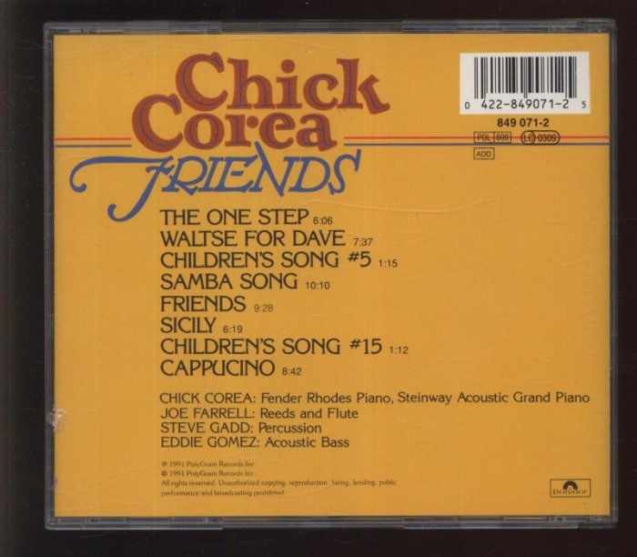Chick Corea - Friends (CD)