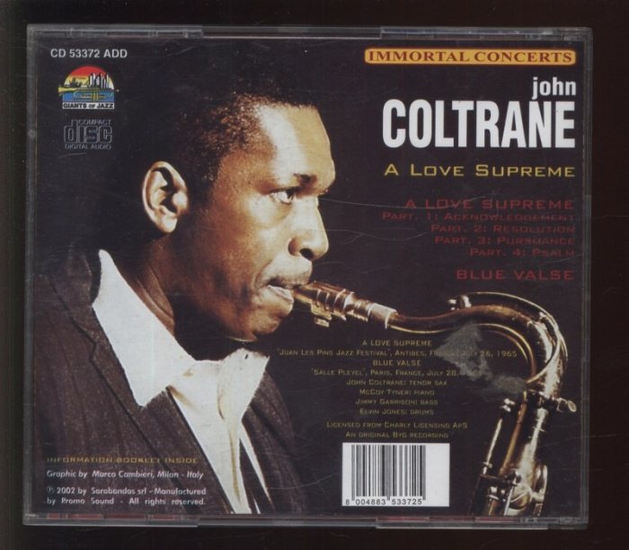 John Coltrane - A Love Supreme (CD)