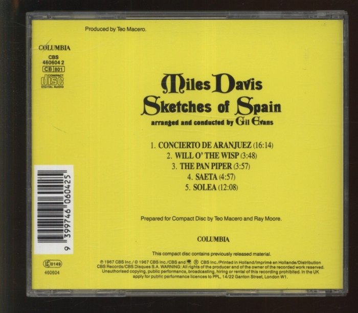 Miles Davis - Sketches Of Spain (CD)