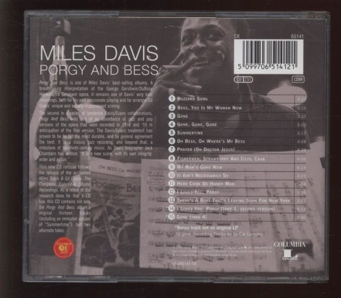 Miles Davis - Porgy And Bess (CD)