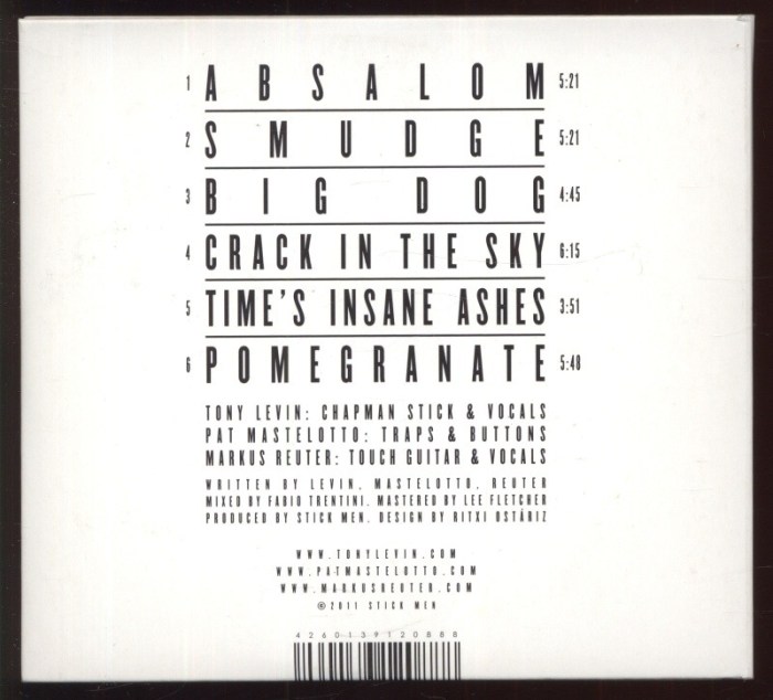 Stick Men - Absalom (CD)