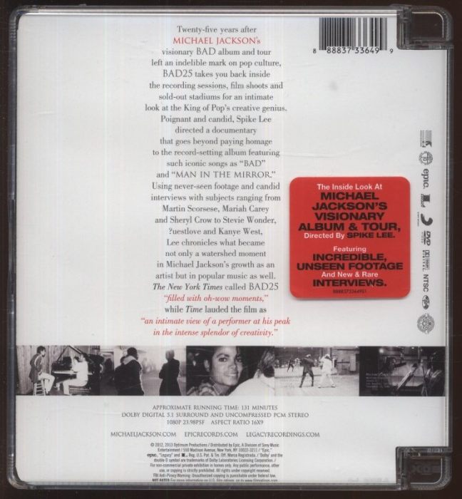 Michael Jackson - Bad 25 (DVD)