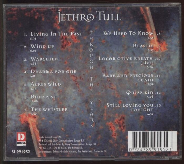 Jethro Tull - Through The Years (CD)