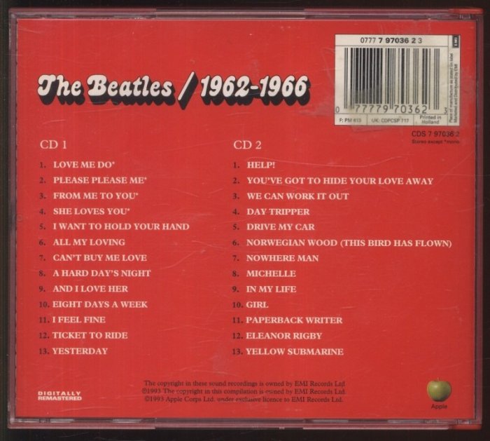 Beatles, The - 1962-1966 (2xCD)