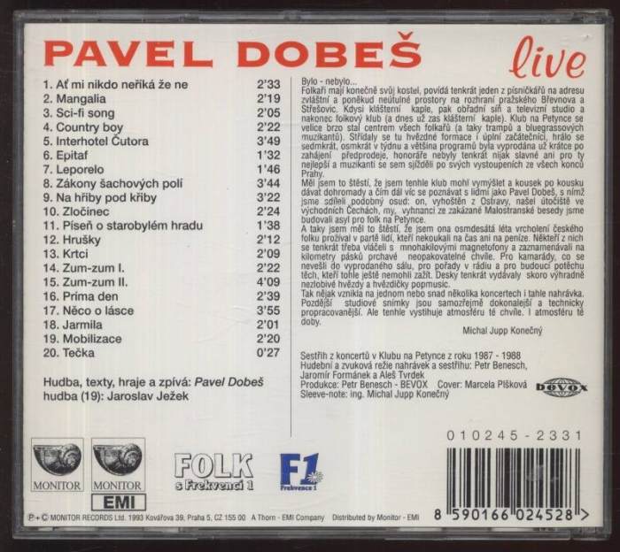 Pavel Dobeš - live (CD)