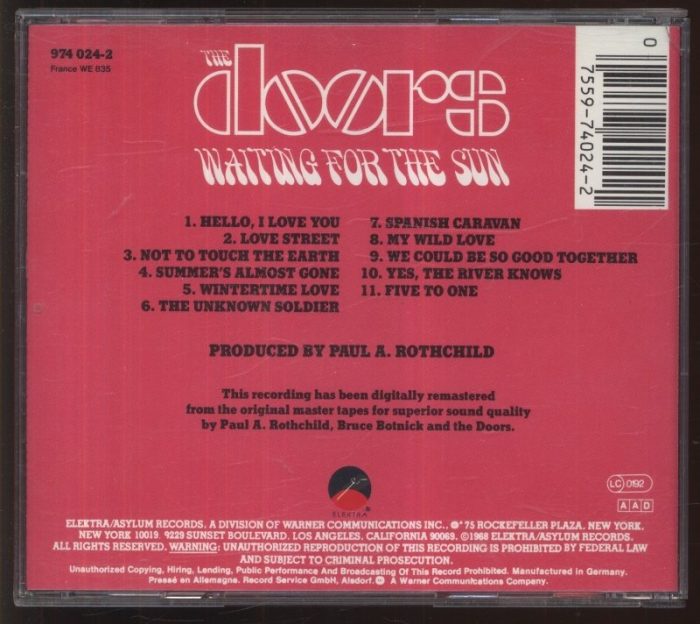 Doors, The - Waiting For The Sun (CD)