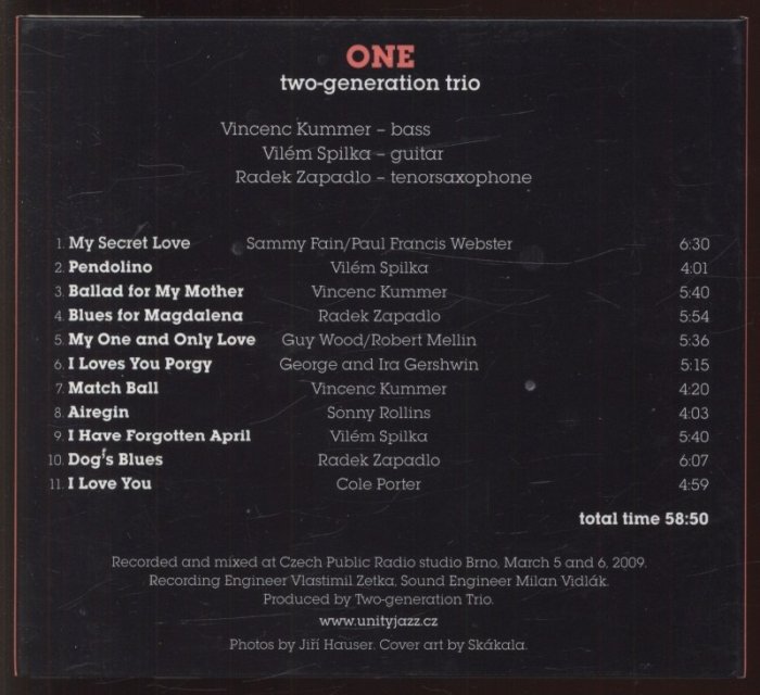 Two Generation Trio - One (CD)