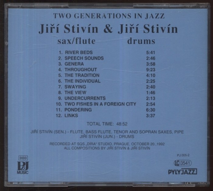 Jiří Stivín a Jiří Stivín - Two Generations In Jazz (CD)