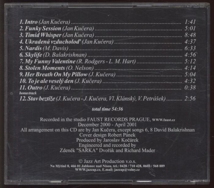J. Kučera Trio a Epoque Q. - Stav beztíže (CD)