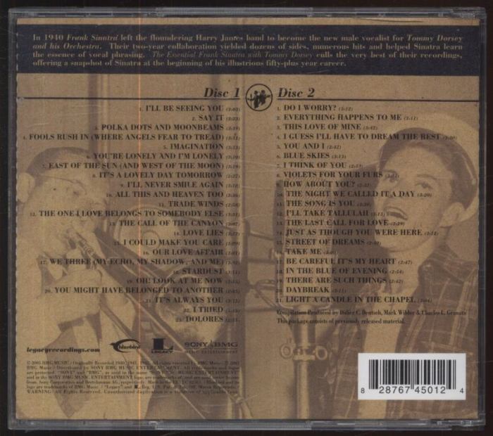 Frank Sinatra, Tommy Dorsey And His Orchestra - The Essential Frank Sinatra with the Tommy Dorsey Orchestra (2xCD)