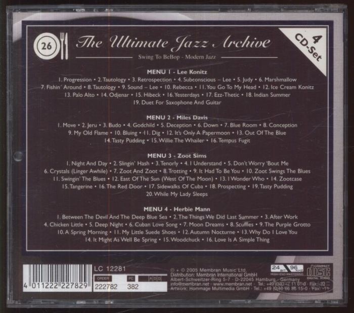 Various Artists - The Ultimate Jazz Archive (4xCD)