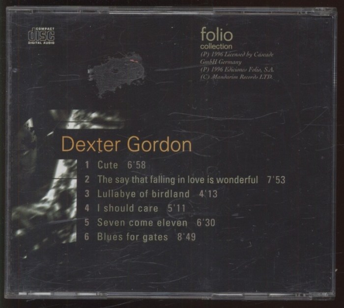 Dexter Gordon - Jazz Masters - 100 Anos de Swing (CD)