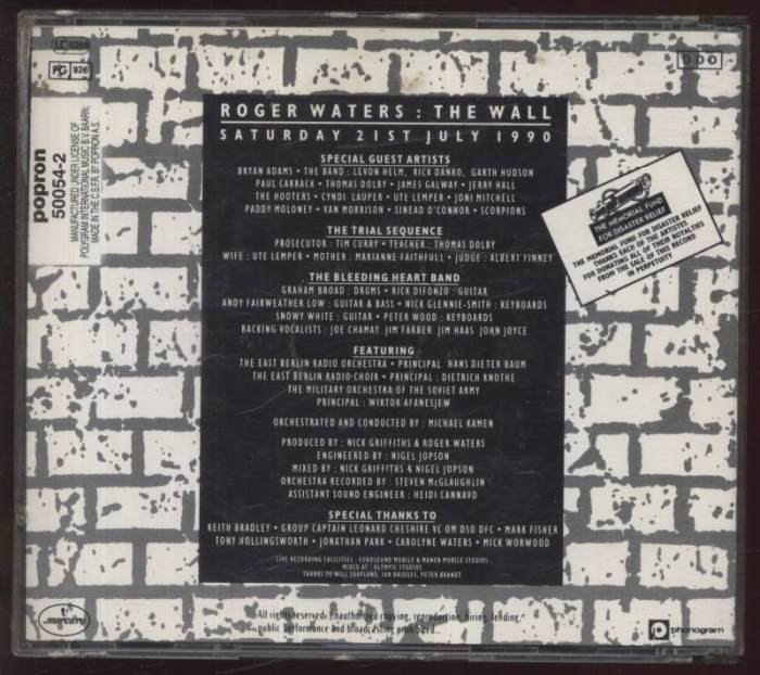 Roger Waters - The Wall (Live In Berlin) (2xCD)
