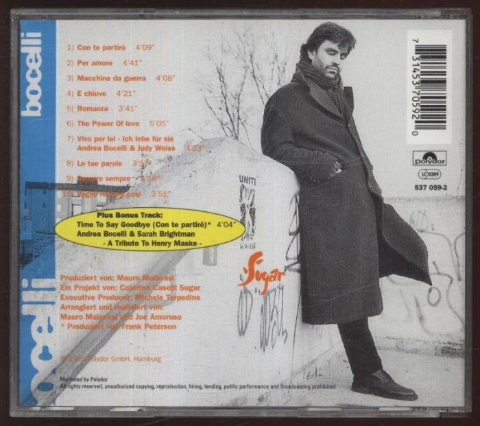 Andrea Bocelli - Bocelli (CD)