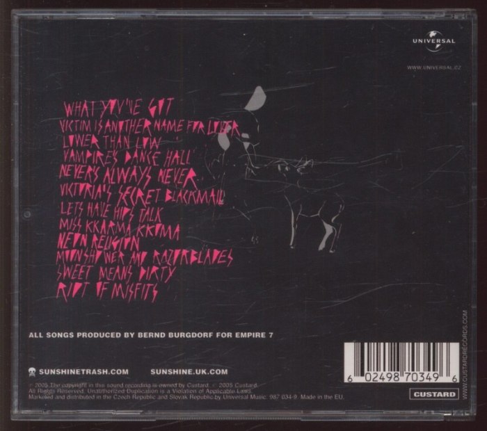 Sunshine - Moonshower And Razorblades (CD)