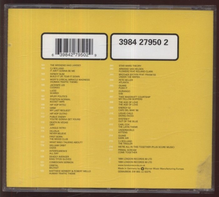 Various Artists - Human Traffic (Essential Selection Presents Music From The Motion Picture) (CD)